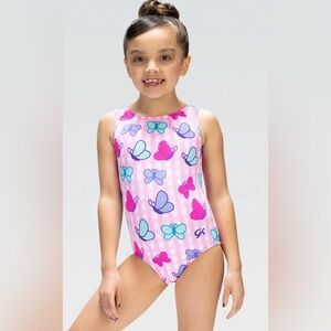NWT GKids Butterfly Bliss Tank gymnastics tumbling dance Leotard sz Toddler